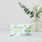 Blue Books for Baby - Baby Shower Book Request Informatiekaartje (Staand voorkant)