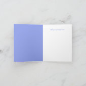 Blue Booties Boy Baby shower Bedankkaart (Binnen)