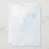 Blue Booties Boy Baby shower Dank je kaart (Achterkant)