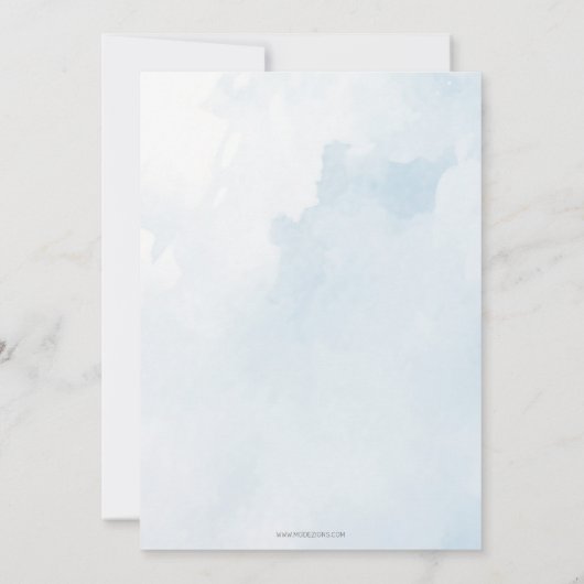 Blue Booties Boy Baby shower Dank je kaart (Achterkant)