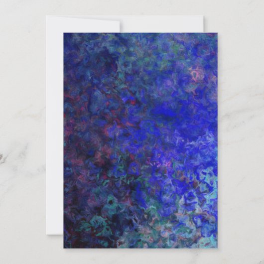 Blue Border Black Surprise 80th Birthday Kaart (Achterkant)