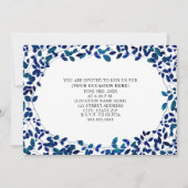 Blue Botanical All Purpose Generic Party Kaart (Voorkant)