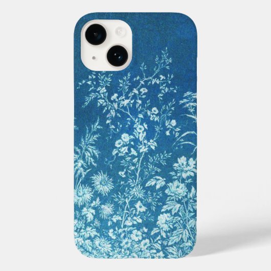 Blue Botanical Floral Print Custom Hoesje-Ma Case-Mate iPhone Case (Achterkant)