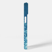 Blue Botanical Floral Print Custom Hoesje-Ma Case-Mate iPhone Case (Achterkant / Rechts)