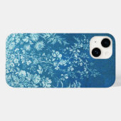Blue Botanical Floral Print Custom Hoesje-Ma Case-Mate iPhone Case (Achterkant (horizontaal))