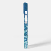 Blue Botanical Floral Print Custom Hoesje-Ma Case-Mate iPhone Case (Achterkant / Links)