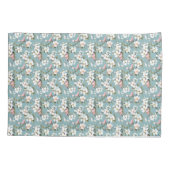 Blue Botanical Spring Dogwood Kussensloop (Achterkant)