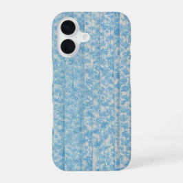 Blue Botanical Stripe Phone Case iPhone 16 Hoesje