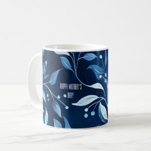 Blue Botanical Twin Mom Moederdag Koffiemok