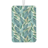 Blue Botanical Wave Modern Pattern Luchtverfrisser (Achterkant)