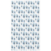 Blue  Botanical  Wreath Wedding Decor Newlyweds Tafelkleed (Voorkant)