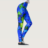 Blue Bougainvillea Leggings (Rechts)