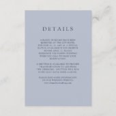 Blue Bouquet | Details van de bruiloft Informatiekaartje (Voorkant)