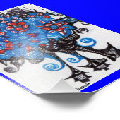 Blue Bouquet Foto Afdruk (Hoek)