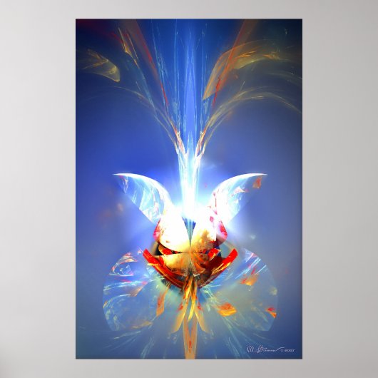 Blue Bouquet Poster (Voorkant)