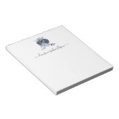 Blue Bouquet | Waterverf Floral Notitieblok (Schuin)