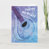 Blue Bouzouki Art Birthday Kaart (Voorkant)
