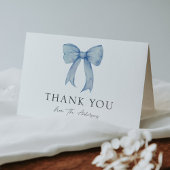 Blue Bow Baby Boy Bedankt