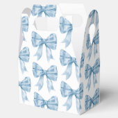 Blue Bow-Baby shower Bedankdoosjes (Geopend)