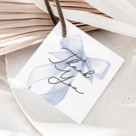 Blue Bow Baby shower Bedankt voor je steun Bedankjes Labels