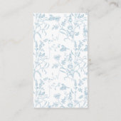 Blue Bow Baby shower Boy Book Informatiekaartje (Achterkant)