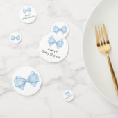 Blue Bow-Baby shower Confetti (Groep)