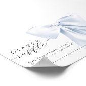 Blue Bow Baby shower Instant Download Poster (Hoek)