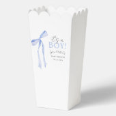 Blue Bow Baby shower Invitation, Jongen Baby showe Bedankdoosjes (Voorkant)