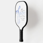 Blue Bow Baby shower Invitation, Jongen Baby showe Pickleball Paddle (Links)