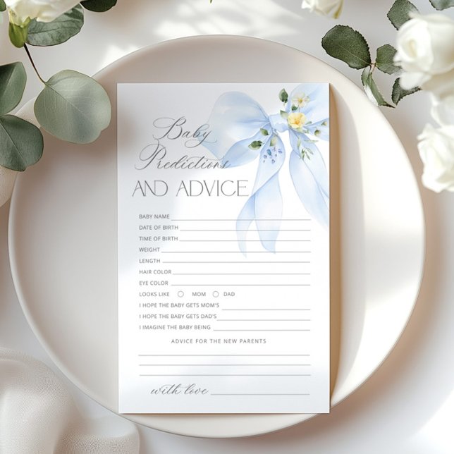 Blue Bow Baby voorspellingen en advies kaart (Creator heeft geüpload)
