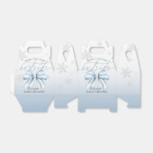 Blue Bow Baby zijn koude buiten Baby shower welkom Bedankdoosjes (Uitgevouwen)