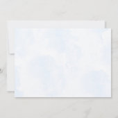 Blue Bow Balloons Meisje Verjaardag Bedankt Card (Achterkant)