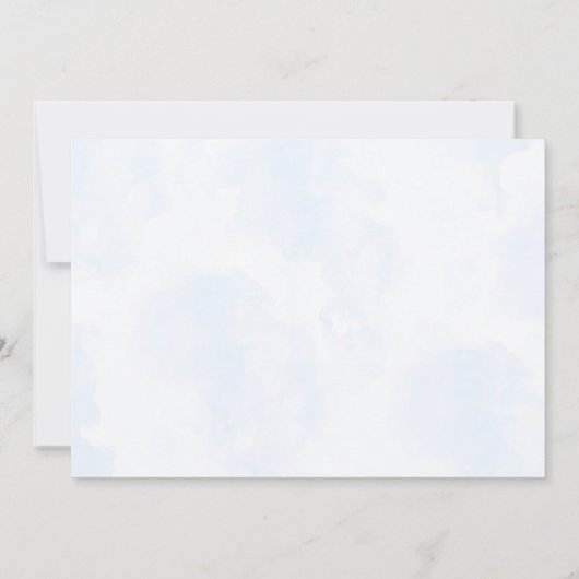 Blue Bow Balloons Meisje Verjaardag Bedankt Card (Achterkant)