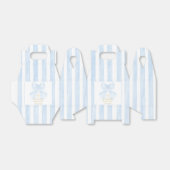 Blue Bow Baptism Bedankdoosjes (Uitgevouwen)