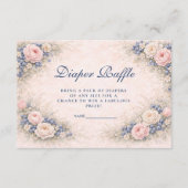 Blue Bow Blueberry Diapper Raffle Informatiekaartje (Voorkant)