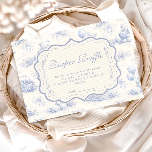 Blue Bow Blueberry Garden Luierloterij Informatiekaartje