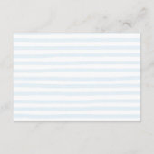 Blue Bow Bonjour Bebe Baby Showe Diapper Raffle Informatiekaartje (Achterkant)