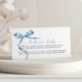 Blue Bow Book voor Baby Enclosure Kaart