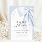 Blue Bow Boy Arch Baby shower Kaart