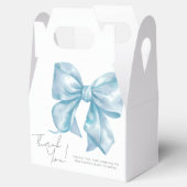 Blue Bow Boy Baby shower Bedankdoosjes (Geopend)