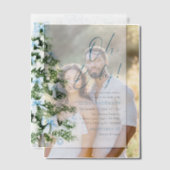 Blue Bow Boy Kerstboom Oh Baby Baby shower Vellum Uitnodigingen (Offset (Koppel))