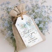 Blue Bow Butterfly Baby Shower Thank You Cadeaulabel