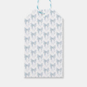 Blue Bow  Cadeaulabel (Voorkant)