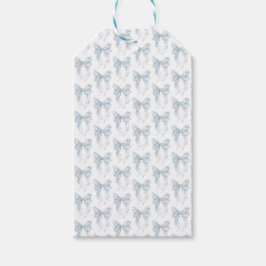 Blue Bow  Cadeaulabel