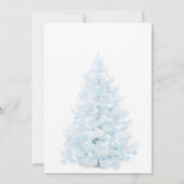 Blue Bow Cold Outside Boy Baby Shower Kaart (Achterkant)