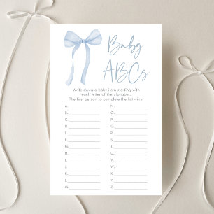 Blue Bow Coquette Boy Baby ABCs Douchespel