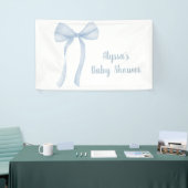 Blue Bow Coquette Boy Baby shower Spandoek (Beurs)