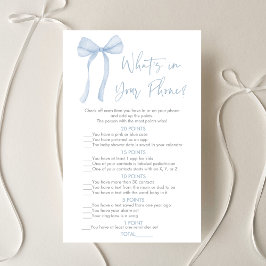 Blue Bow Coquette Boy Wat zit er in je telefoon sp