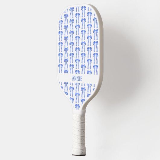 Blue Bow Coquette Chinoiserie Pickleball Paddle (Links)