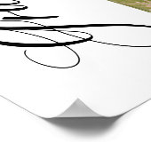 Blue Bow Coquette Graduation Cap Afstuderen Welkom Poster (Hoek)